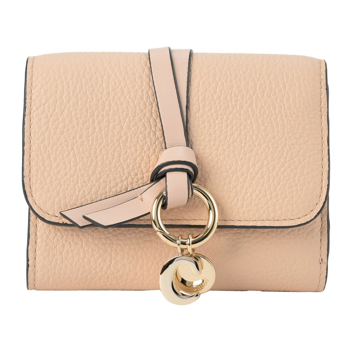 クロエ Chloe 財布 三つ折り財布 折りたたみ財布 小銭入れ付き アルファベット CHC21WP945 F57 6J5 レディース セメントピンク カーフスキン