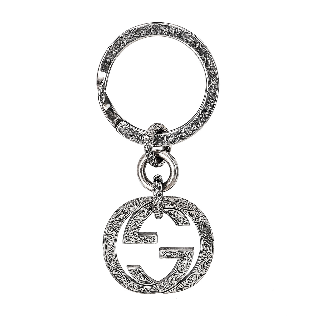 新品 GUCCI グッチ 国内正規品 キーホールダー キーリング 本革 黒 楽天市場】GUCCI グッチ キーリング キーチャーム クロシェット