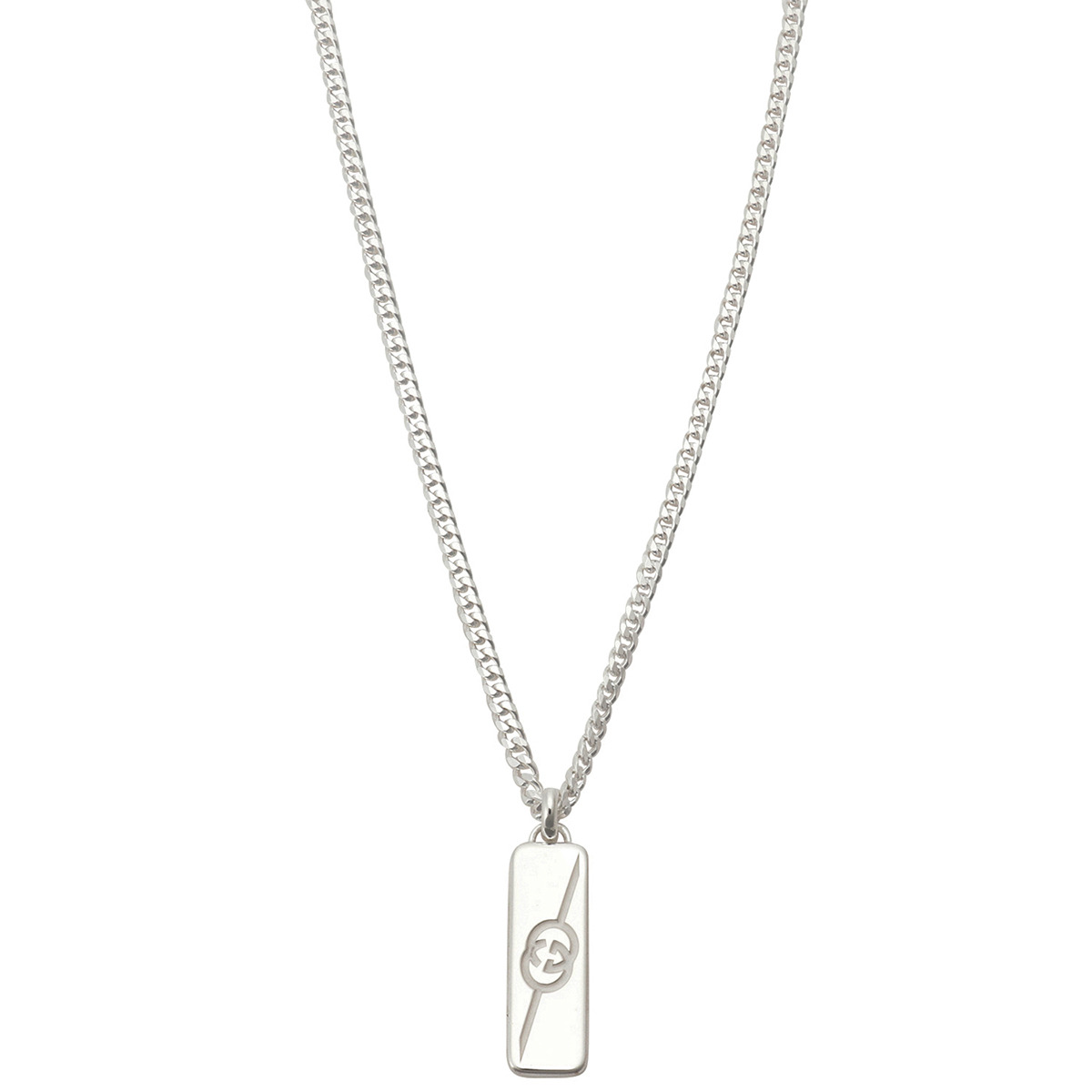 【美品/現行】GUCCI ネックレス　プレート リバーシブル　GG ダイアゴナル 楽天市場】GUCCI グッチ レディース メンズリバーシブルトップ