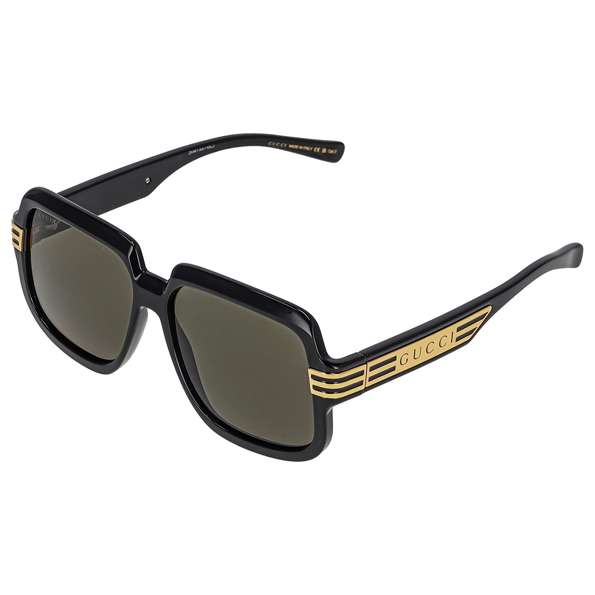 グッチ GUCCI サングラス GG0979S-001 アイウェア スクエア型 メンズ ブラック+グレー系