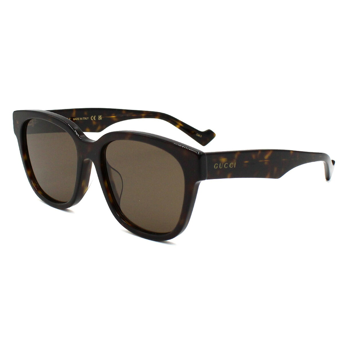 グッチ GUCCI サングラス アジアンフィット UVカット アイウェア ウェリントン GG1430SK-002 メンズ レディース ユニセックス ハバナ+ブラウン
