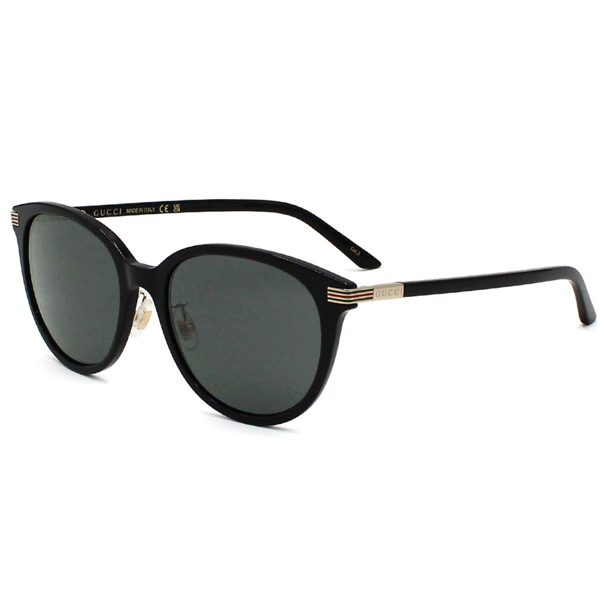 グッチ GUCCI サングラス アジアンフィット UVカット アイウェア ウェリントン GG1452SK-001 メンズ レディース ユニセックス ブラック+グレー