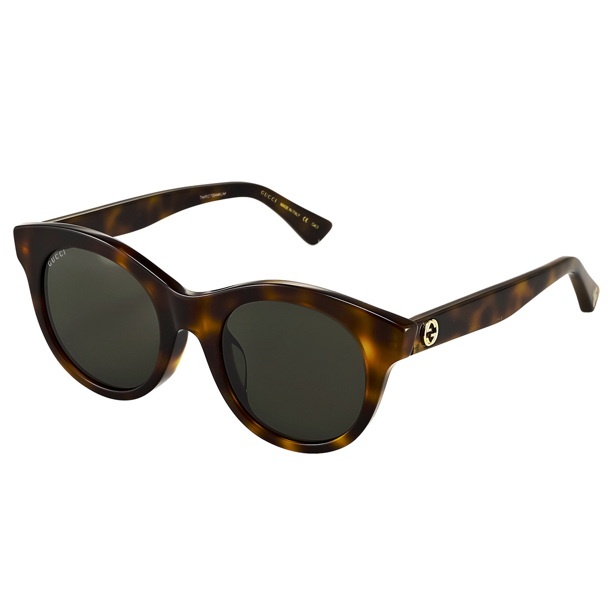 グッチ GUCCI サングラス GG0169SA-002 アイウェア EYEWEAR ウェリントン型 キャットアイ型 レディース ハバナ+ブラウン｜Salada Bowl-おしゃれブランド通販
