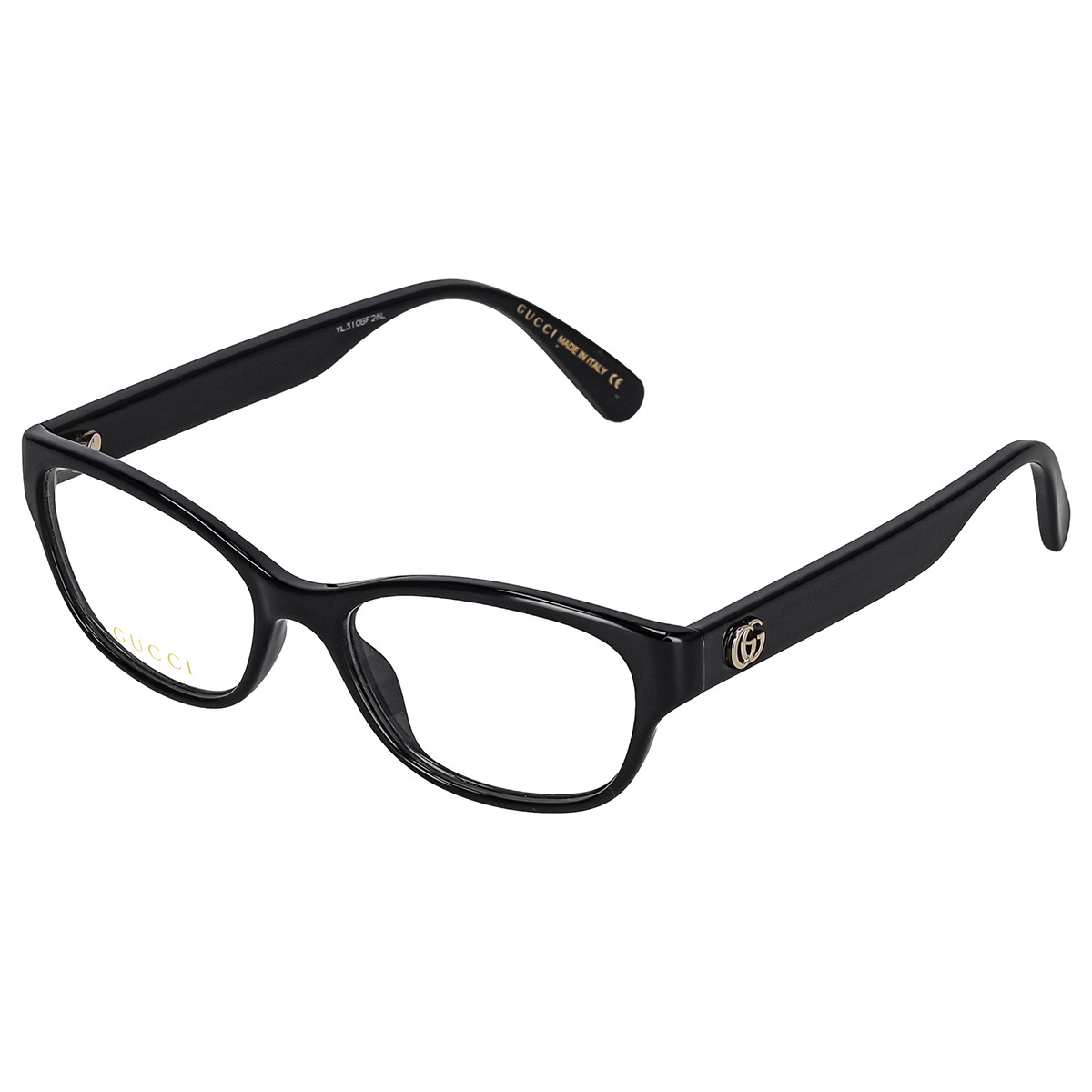 グッチ GUCCI 眼鏡 ひな形 メガネ ひな形のみ GG0717O 005 オプティカルフレーム ウェリントン レディース 黒いこと