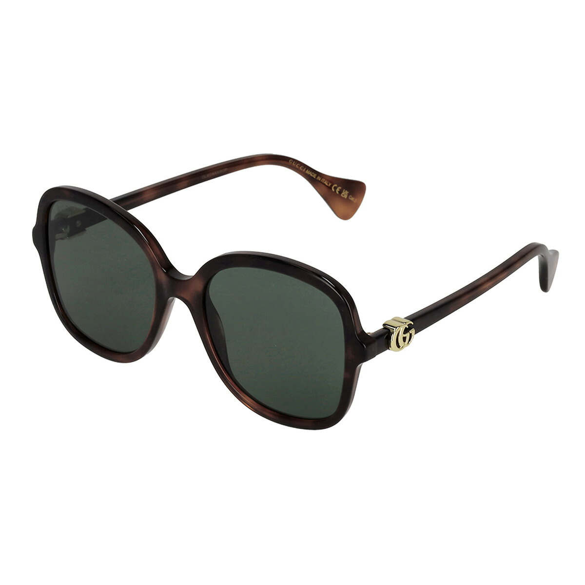 グッチ GUCCI サングラス アイウェア UVカット スクエア GG1178S-003 レディース ハバナ+グリーン|Salada Bowl-おしゃれブランド通販