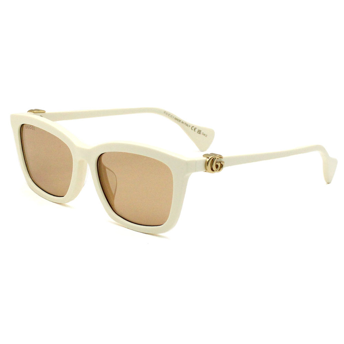 グッチ GUCCI サングラス アジアンフィット アイウェア GG1596SK-002 スクエア レディース アイボリー+ピンク｜Salada Bowl-おしゃれブランド通販 29,510円