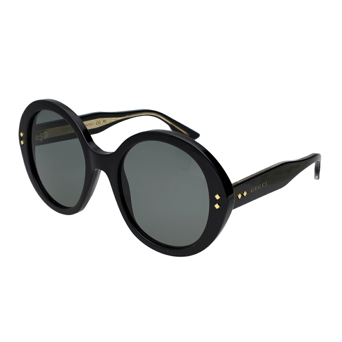 グッチ GUCCI サングラス アイウェア UVカット ラウンド GG1081S-001 レディース ブラック+グレー｜Salada Bowl-おしゃれブランド通販 44,600円