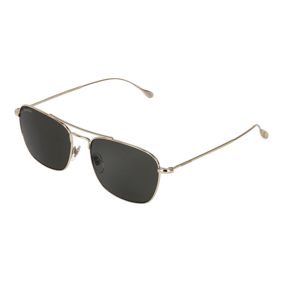 グッチ GUCCI サングラス アイウェア UVカット GG1183S-005 スクエア型 メンズ ゴールド+ダークグリーン|Salada Bowl-おしゃれブランド通販