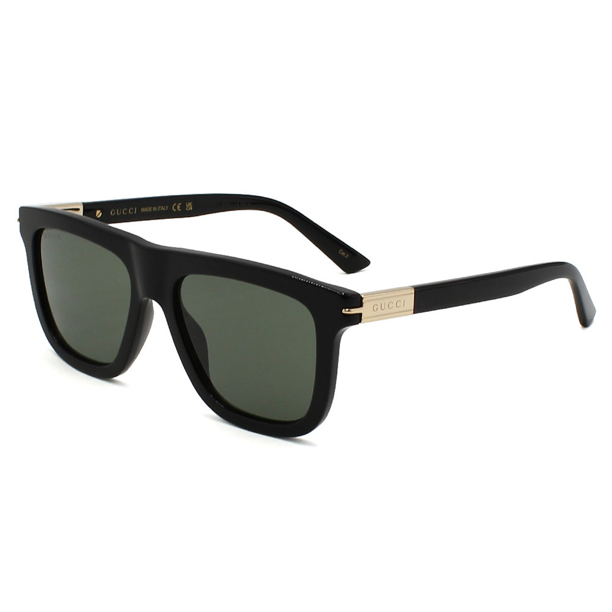 グッチ GUCCI サングラス グローバルフィット GG1502S-001 ウェリントン型 メンズ ブラック+グレー