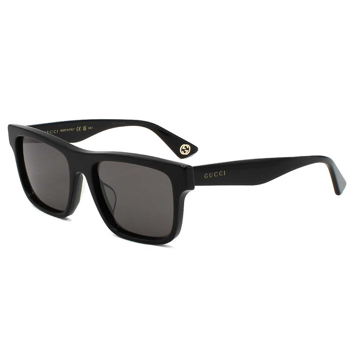 グッチ GUCCI サングラス グローバルフィット GG1618SA-001 ウェリントン型 メンズ レディース ユニセックス ブラック+グレー