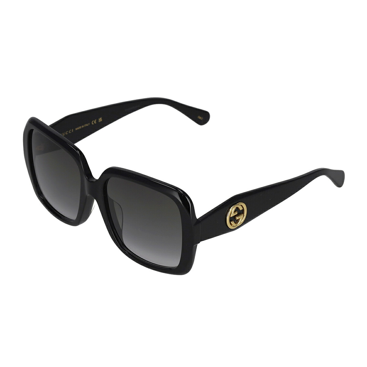 グッチ GUCCI 黒眼鏡 アイウェア UV撥ねのける 真四角 GG1629SA-003 レディース 黒いこと+薄墨色