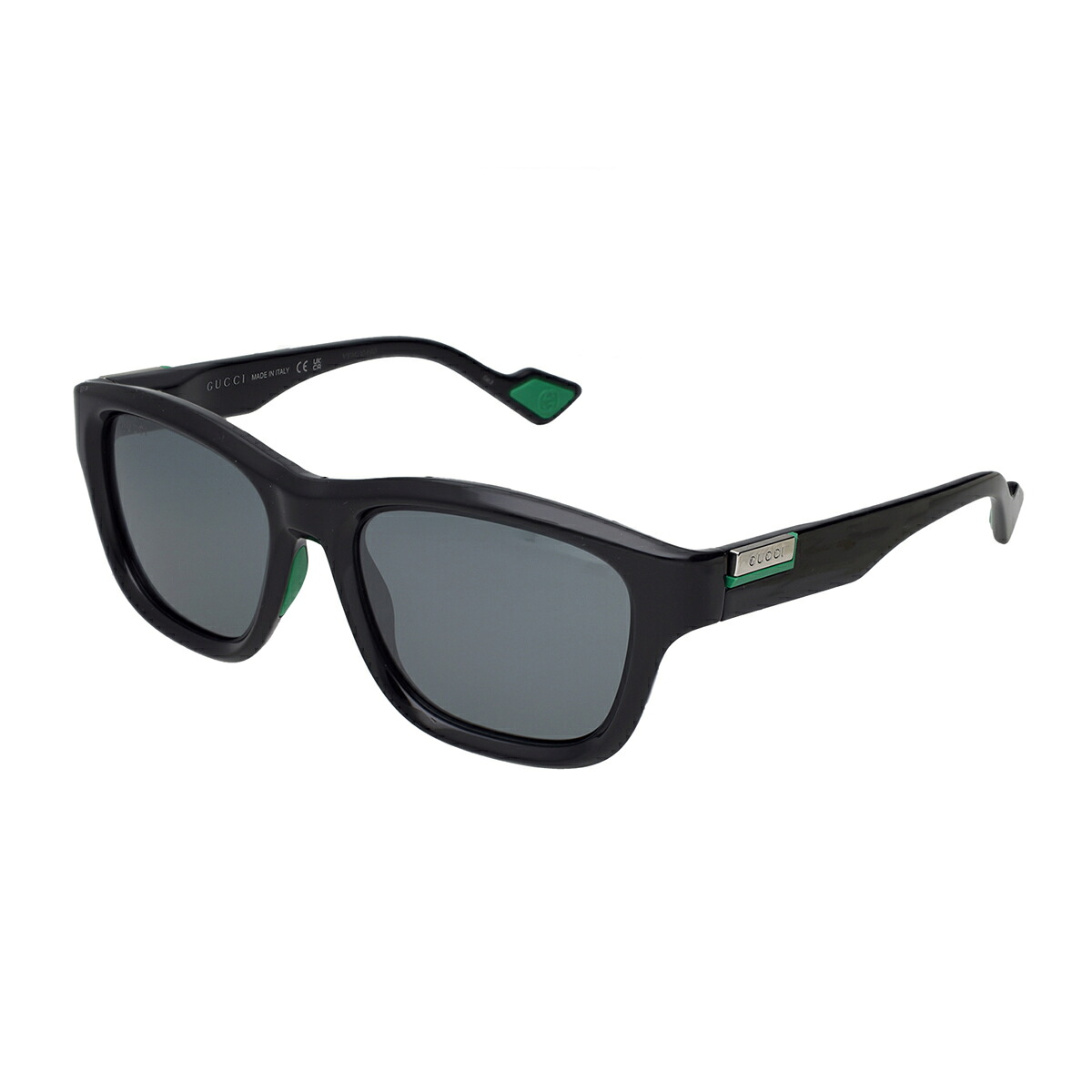 グッチ GUCCI サングラス アイウェア UVカット スクエア GG1630S-001 メンズ ブラック+グリーン+グレー|Salada Bowl-おしゃれブランド通販