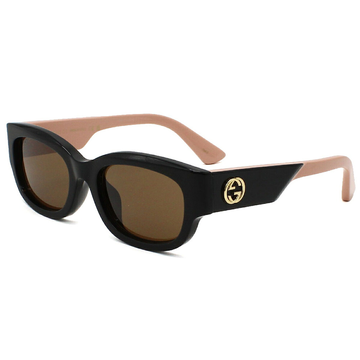 グッチ GUCCI サングラス アジアンフィット UVカット アイウェア スクエア GG1667SK-004 メンズ レディース ユニセックス ブラック+ブラウン 国内正規品
