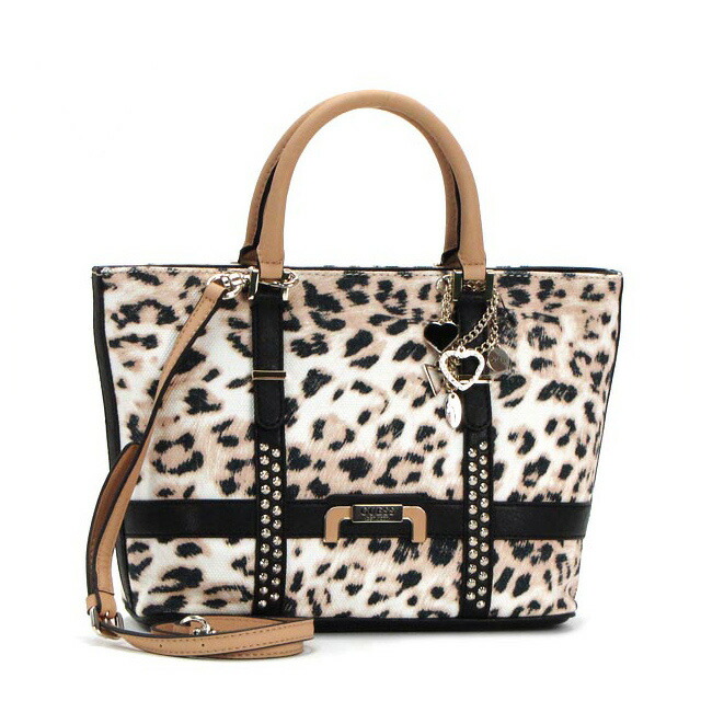 Salada Bowl Shoulder Bag Tote Handbag Also 2way Leopard Pattern Leopard Print X Hart Studded Fashionable Trio Became One Of Shoulder Bag Cute And Wild Combines Both