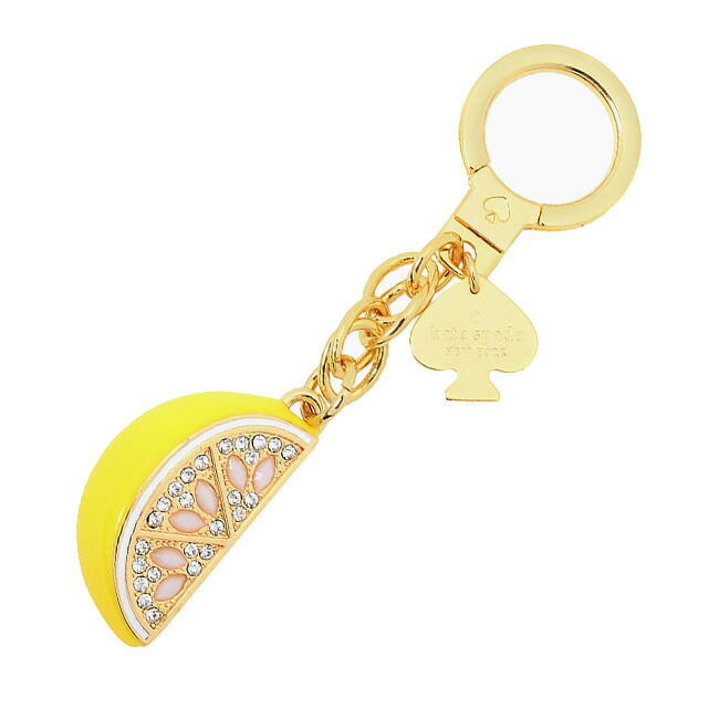 おすすめ ケイトスペード キーホルダー ブランド Kate Spade キーリング フルーツ ケイト キーフォブ 果物 Lemon Tart Lemon クリスタル レモン イエロー ケイトスペード キーホルダー ブランド Kate Spade キーフォブ ケイト キーリング かわいい レディース