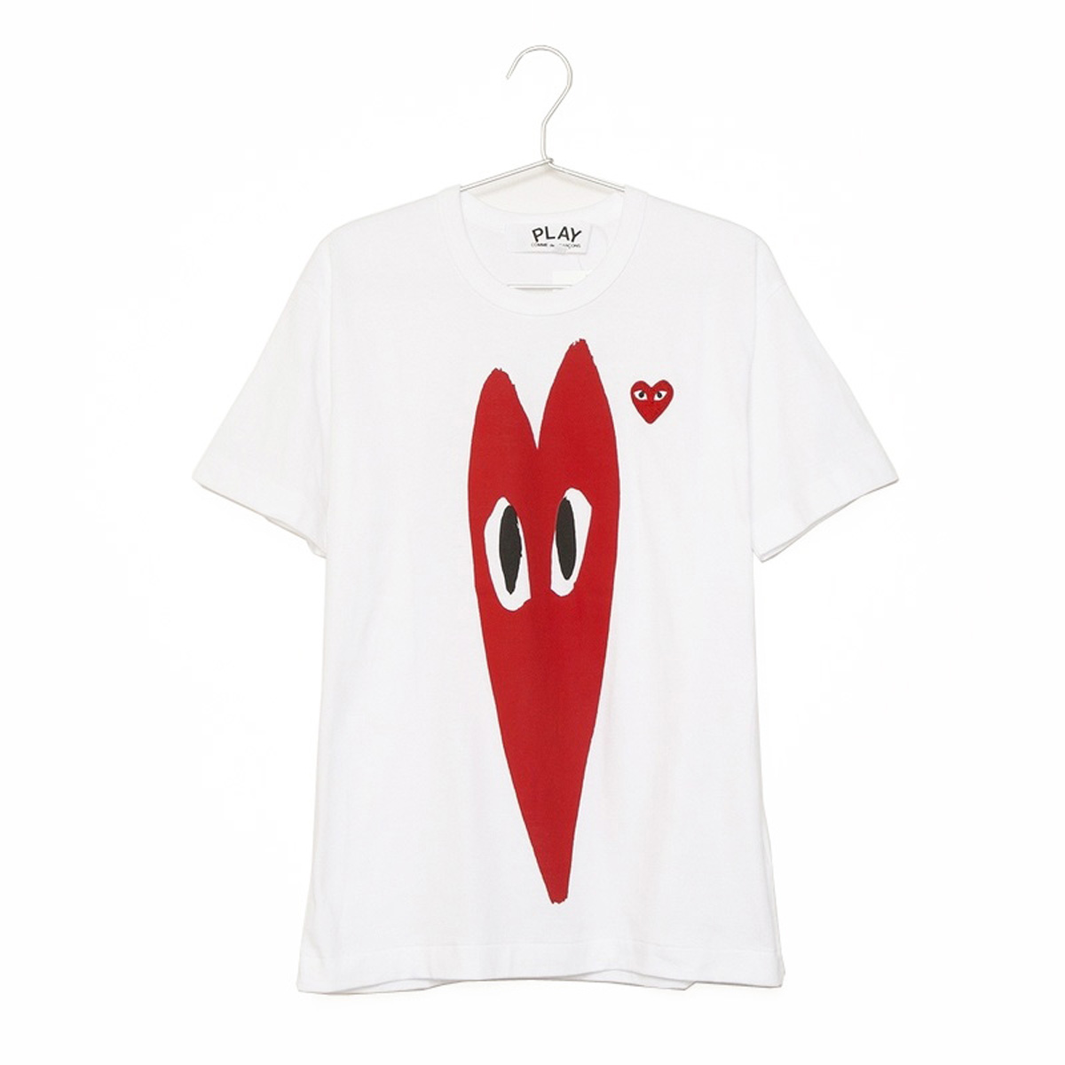 ふるさと割 Tシャツ カットソー レッド スリム プレイ Tee S S Heart Red Slim Play 半袖 メンズ Tシャツ コムデギャルソン ハート ホワイト レッド Az T224 051 Sistemaproductoaves Org Mx