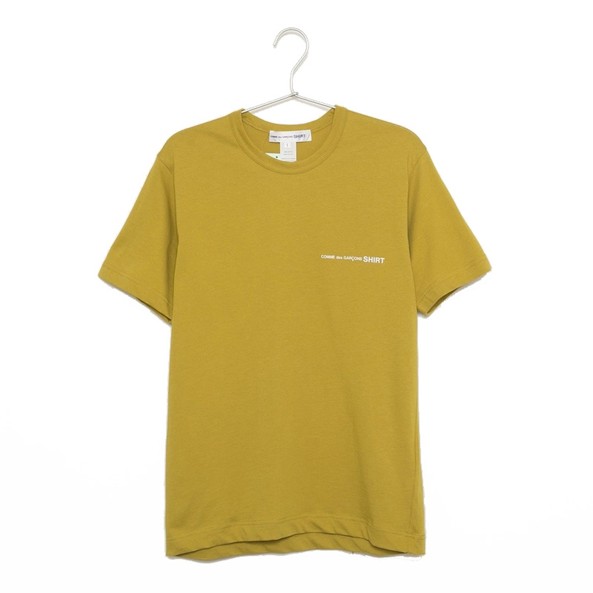 優れた品質 Logo Neck Crew 半袖 メンズ Tシャツ コムデギャルソン S S イエロー ホワイト 4 Yellow S ロゴ クルーネック T Shirt Cdg S 4 Ye Adrm Com Br