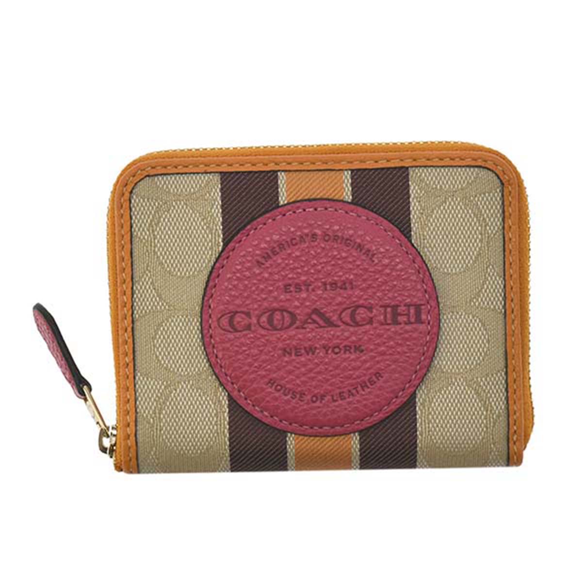 コーチファクトリー COACH FACTORY 二つ折り財布 2637 IMR1U BE PK カーキ ピンク オレンジ ギフト プレゼント 新品  未使用 [ギフト/プレゼント/ご褒美]