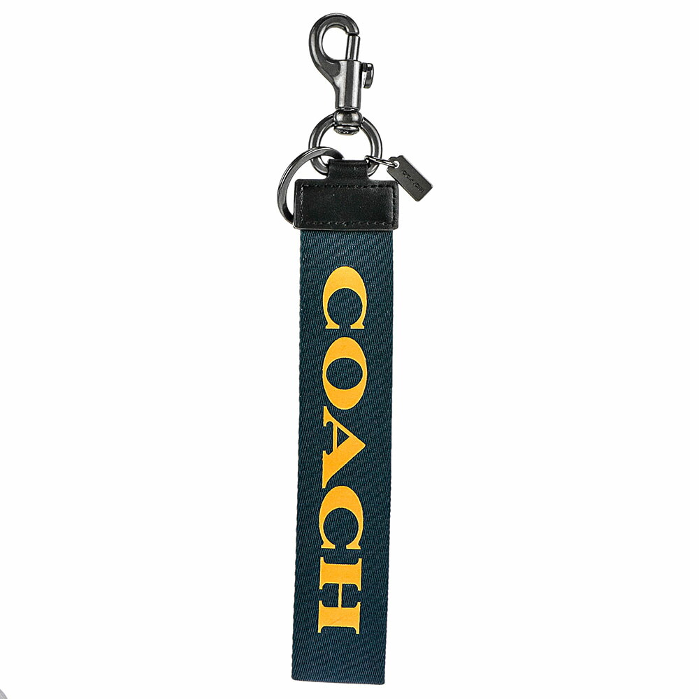COACH コーチ　キーフォブ　キーホルダー　キーリング COACH】コーチ ロゴ レザー カラビナキーフォブ キーホルダー