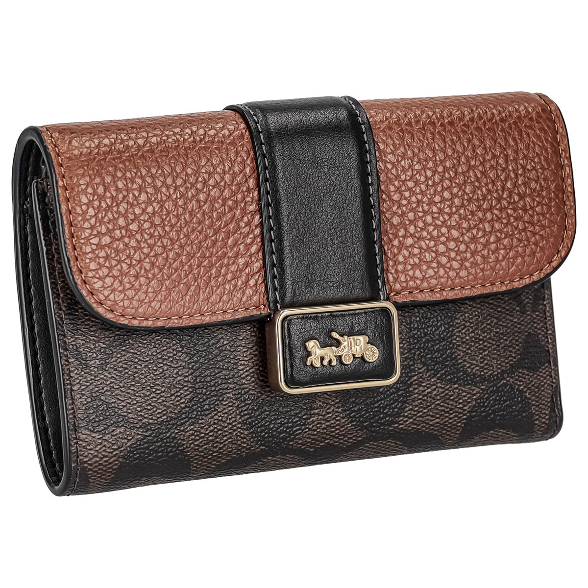 コーチ職 製造所 COACH FACTORY 逃げ口 紙入れ 並み並み 三つ折り紙入れ CC060 IMW6R レディース 赤銅色系