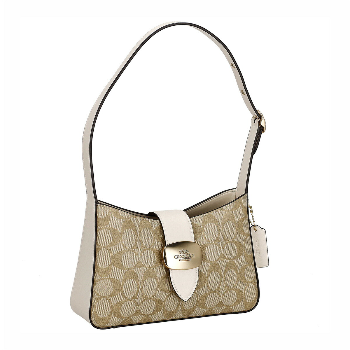 コーチファクトリー COACH FACTORY コーチ アウトレット バッグ ショルダーバッグ 肩掛けバッグ CP005 IMDQC エライザ ショルダー バッグ シグネチャー キャンバス レディース ライトカーキ+チョーク