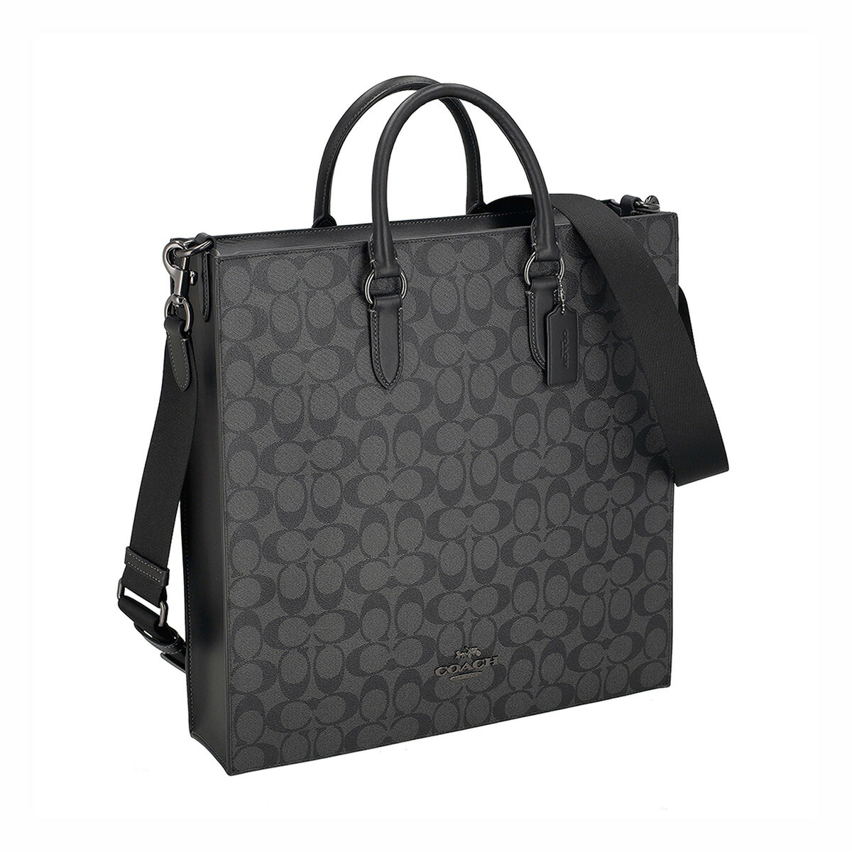 コーチファクトリー COACH FACTORY バッグ ハンドバッグ トートバッグ 手提げ ショルダーバッグ 斜め掛けバッグ ディラン ラージトート CR314 QBMI5 メンズ ダークグレー+ブラック