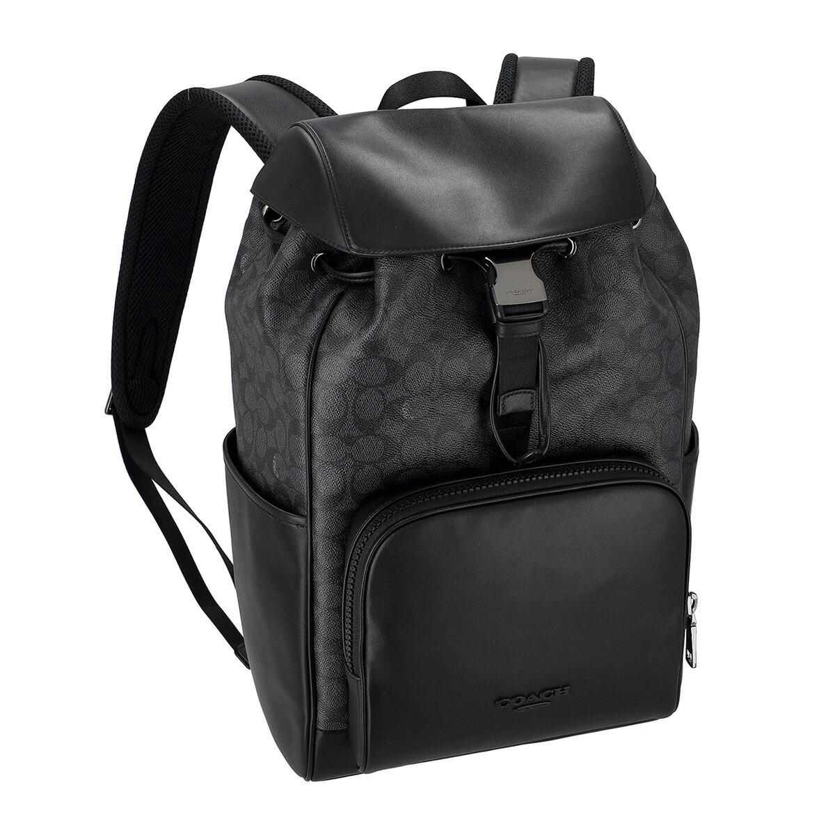 n*k様 COACH バックパック ヘンリー リュック ペプルドレザー ブラック ヒッチ バックパック（バックパック/リュック）｜COACH（コーチ