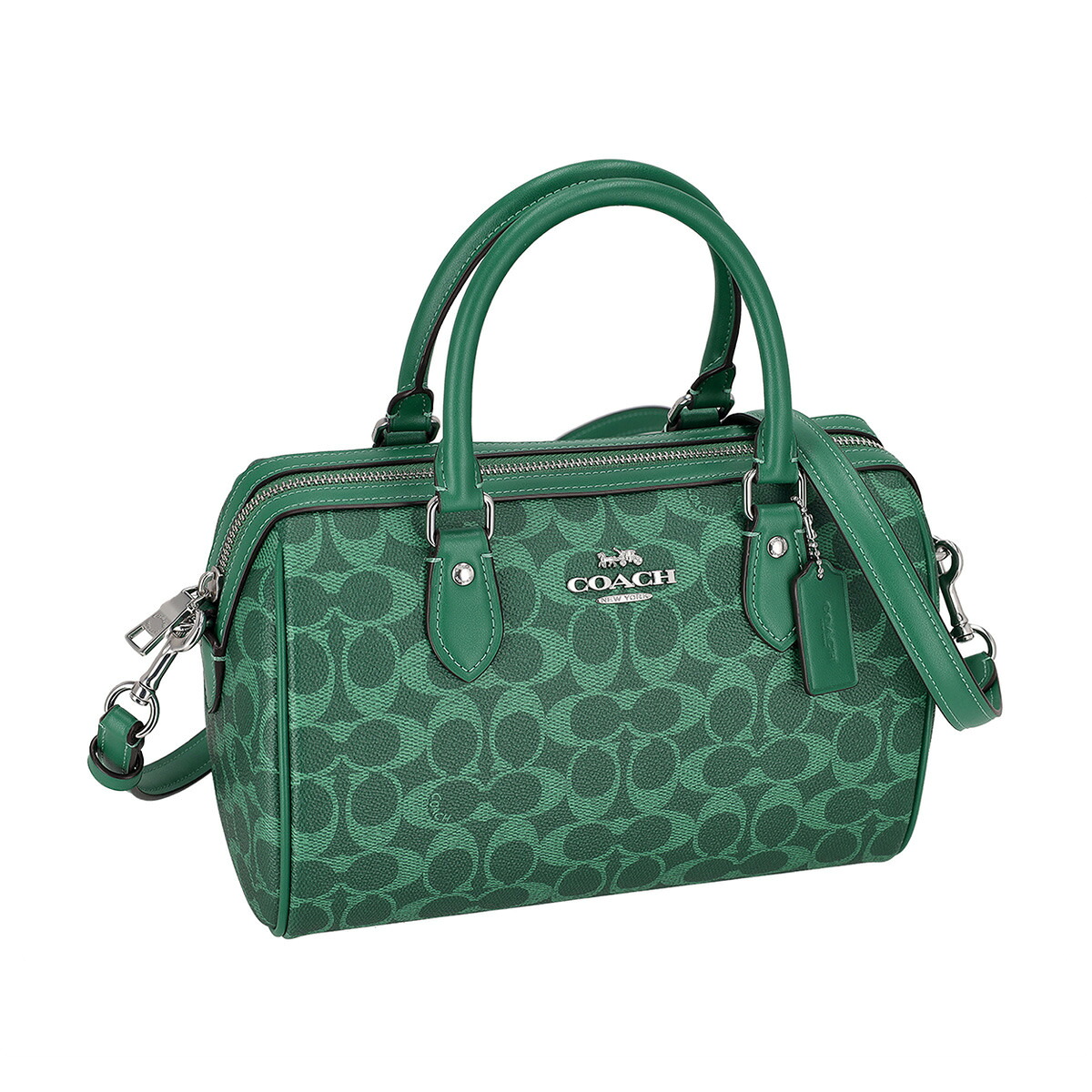 コーチファクトリー COACH FACTORY バッグ ハンドバッグ トートバッグ 手提げ ショルダーバッグ 斜め掛けバッグ ローアン サッチェル CV961 SVBH8 レディース グリーン|Salada Bowl-おしゃれブランド通販