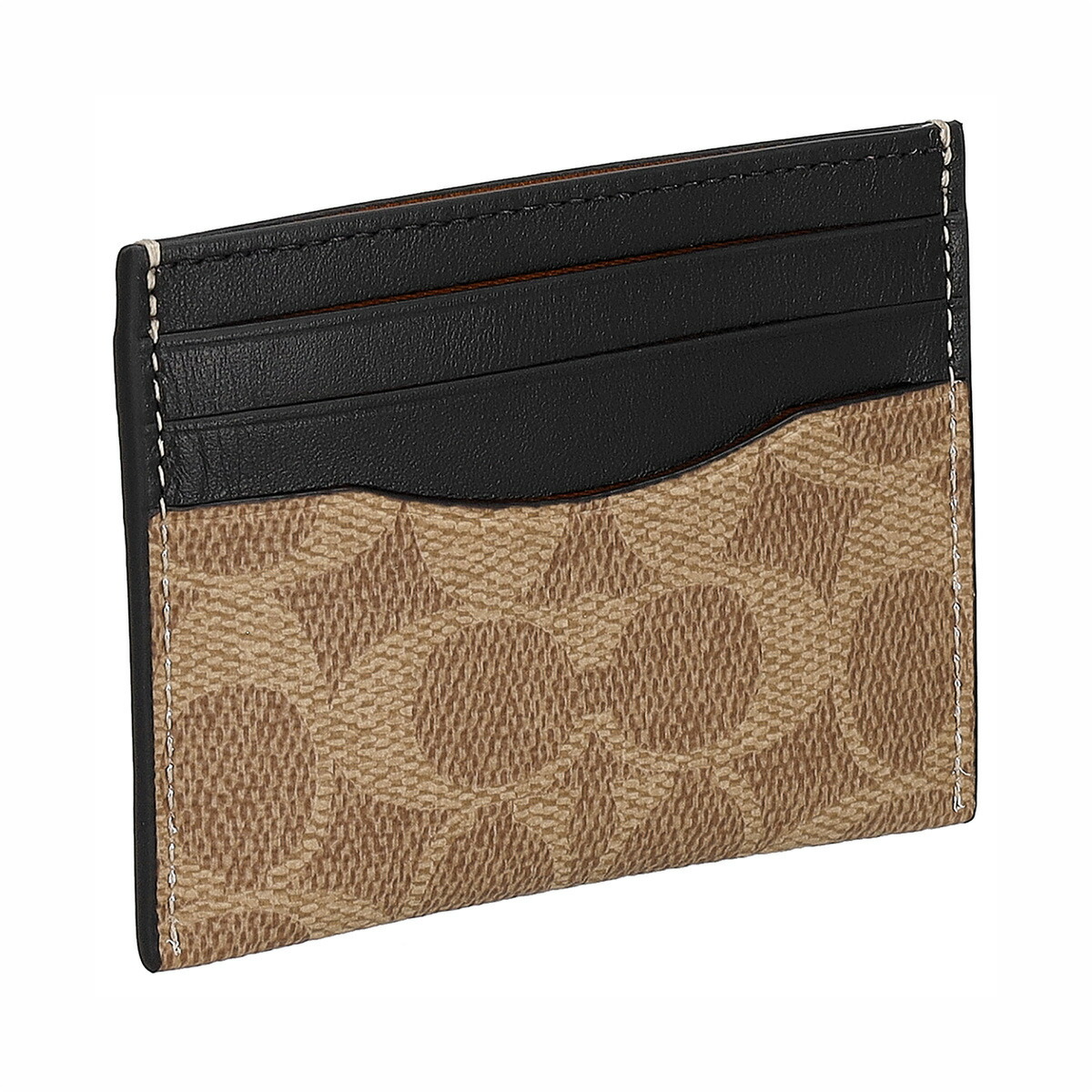 コーチファクトリー COACH FACTORY カードケース 名刺入れ エンベロープカードホルダー CW366/NRX メンズ タン+ブラック