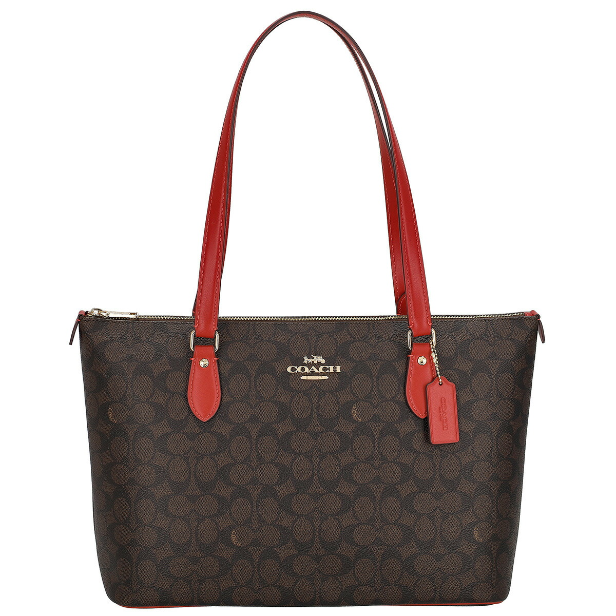 COACH トートバッグ 黒/赤 COACH コーチ トートバッグ 赤（中古・古着通販】COACH (コーチ