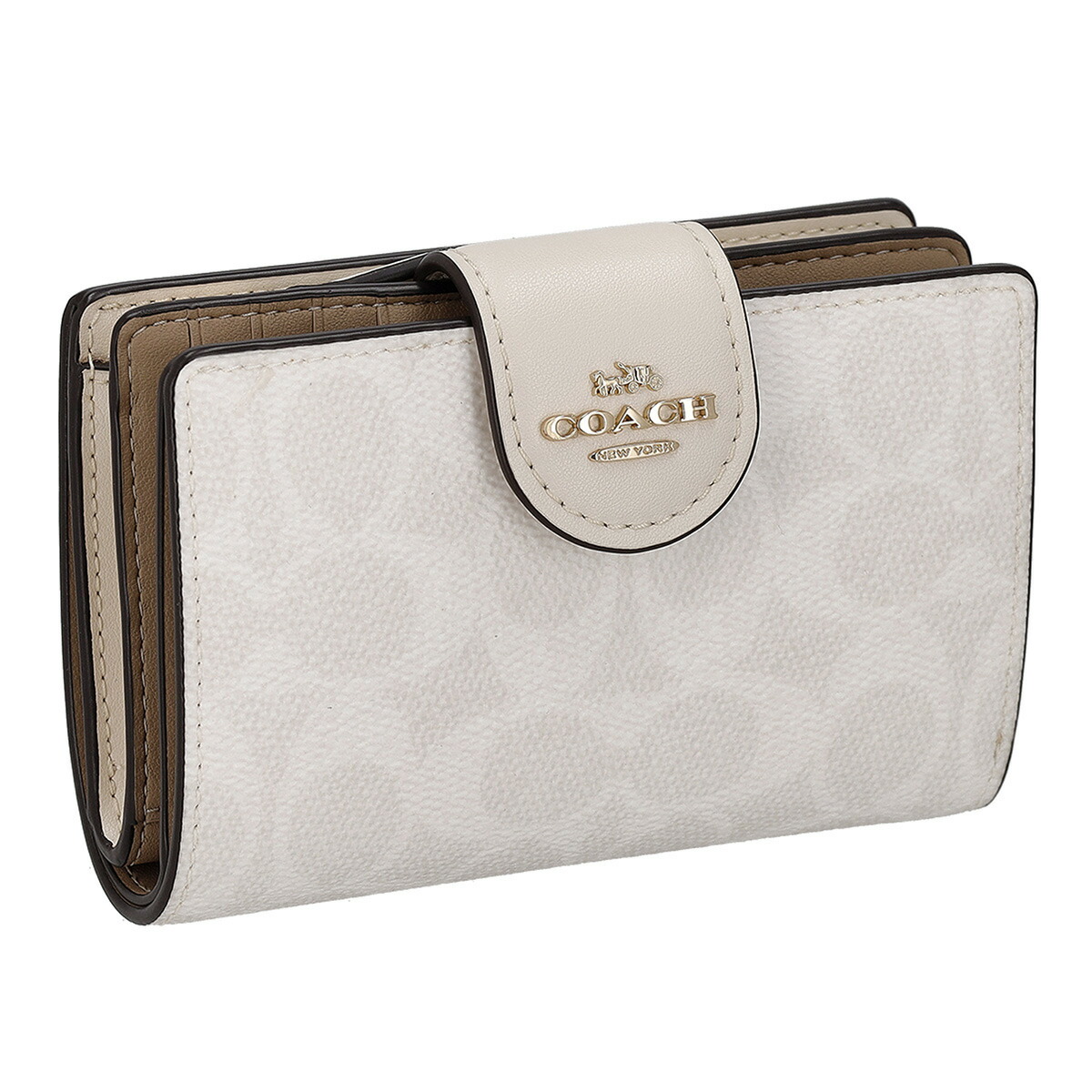 良品 COACH コーチ 二つ折り財布 コーナージップ レザー 楽天市場】コーチ 財布 COACH 小物 デボスド シグネチャー