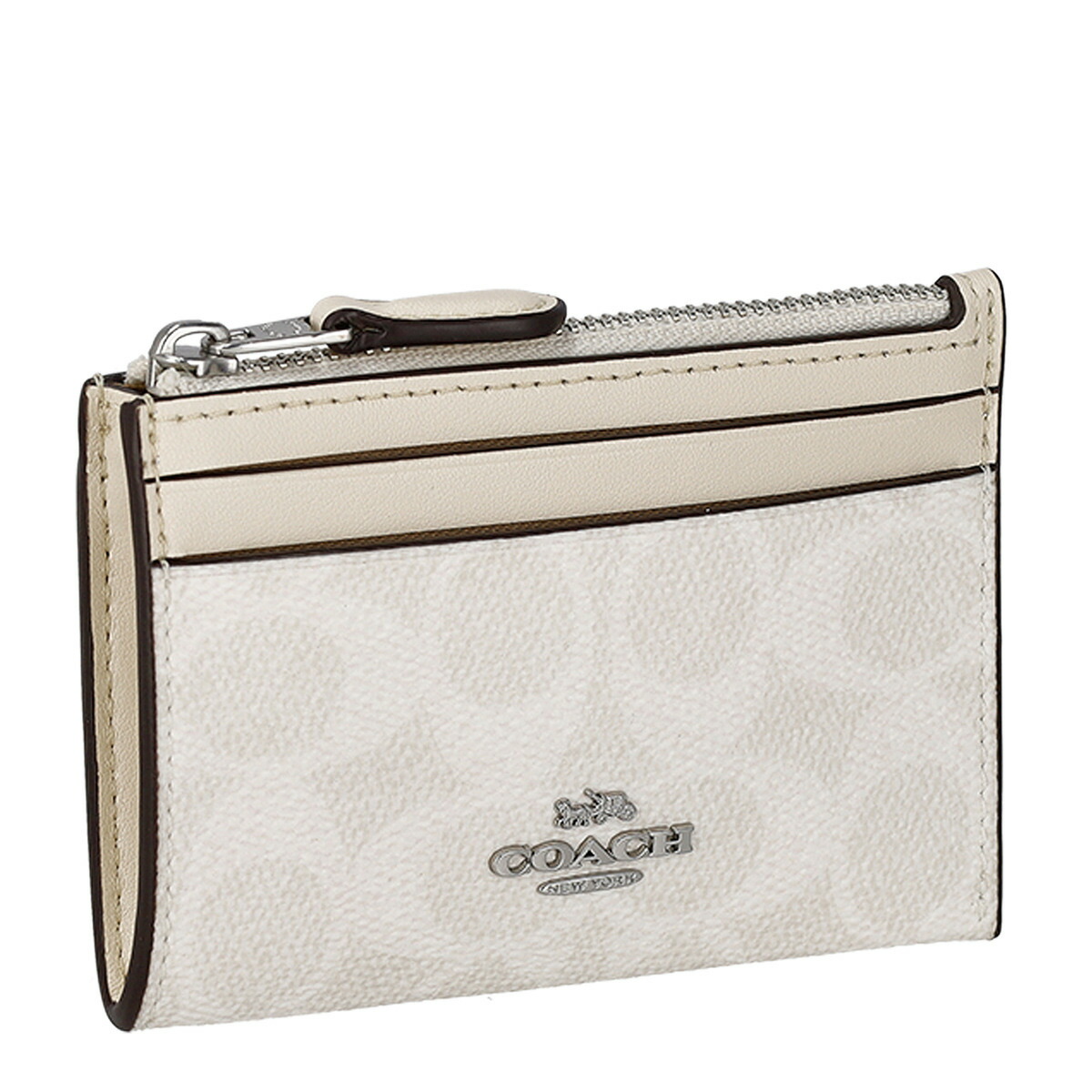 コーチ ファクトリー アウトレット COACH FACTORY 財布 コインケース 小銭入れ キーリング付き カードケース パスケース CW870 SVXU5 レディース メンズ ユニセックス ホワイト