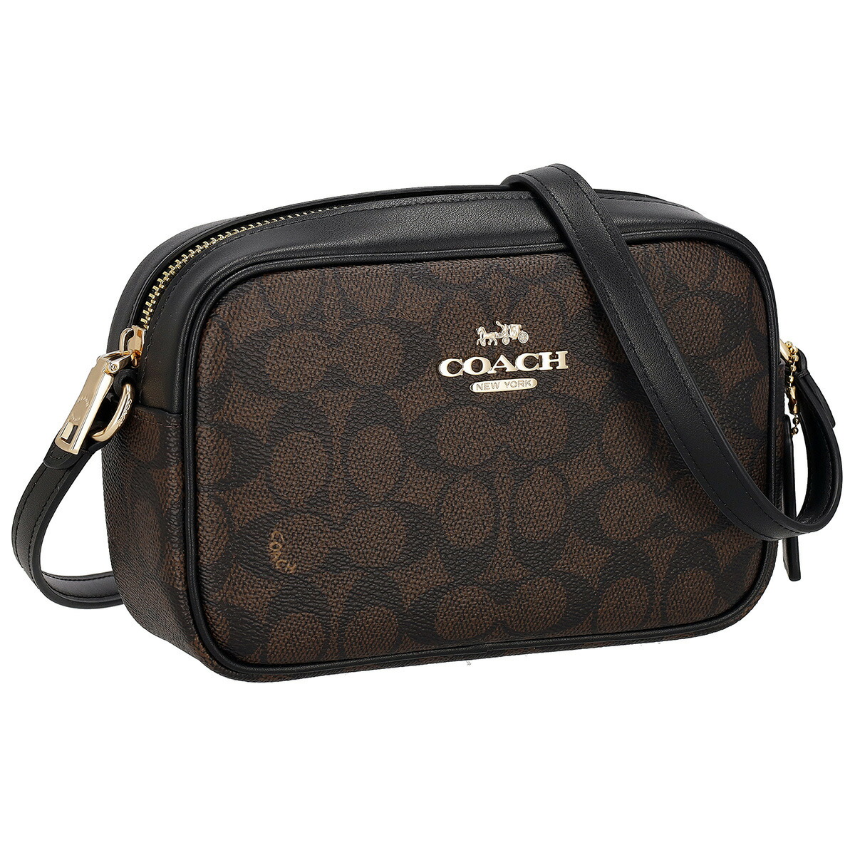 コーチ ファクトリー アウトレット COACH FACTORY バッグ ショルダーバッグ 斜めがけショルダーバッグ CY752 IMXAQ ミニ ジェイミー カメラ バッグ シグネチャー キャンバス レディース ブラウン+ブラック
