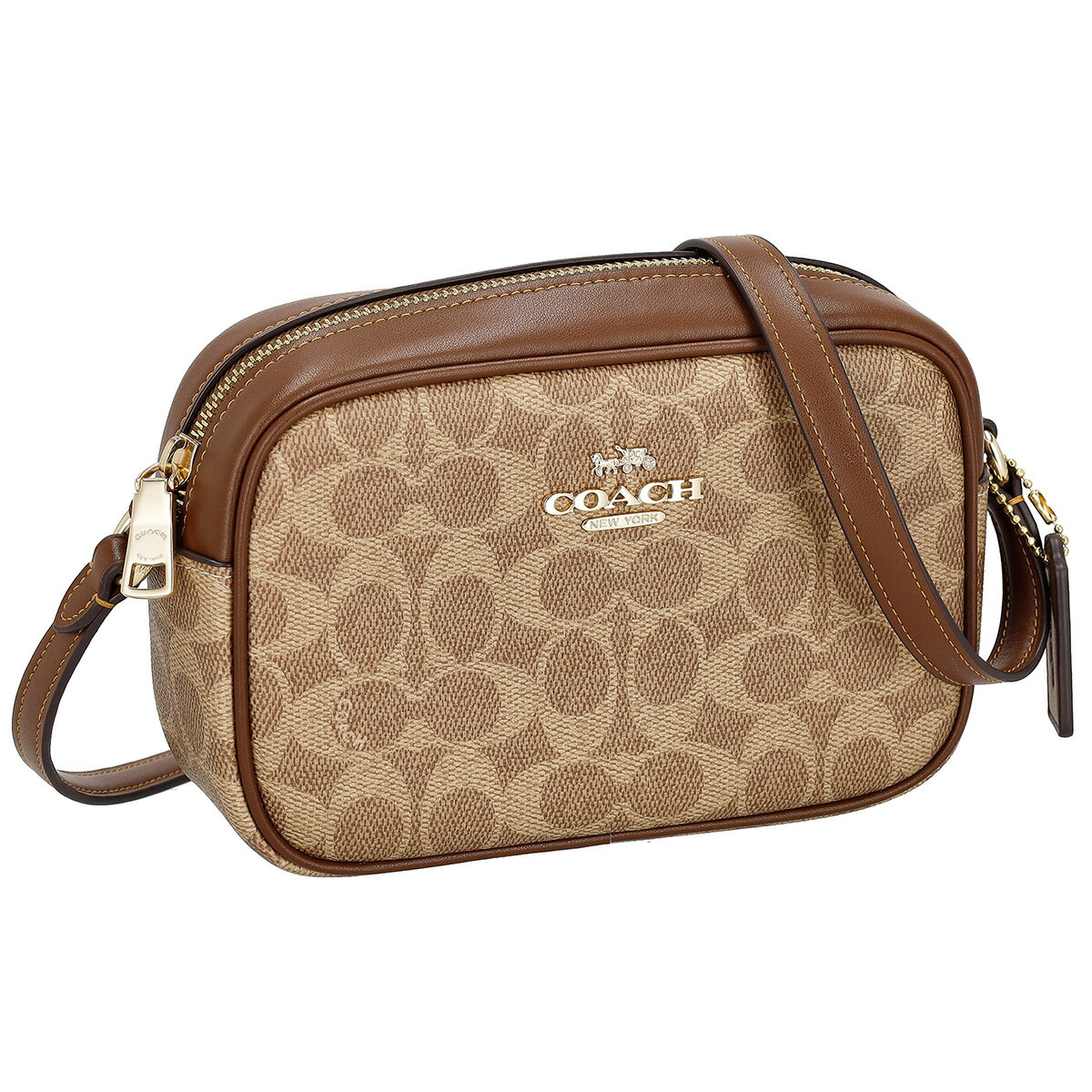 コーチ ファクトリー アウトレット COACH FACTORY バッグ ショルダーバッグ 斜めがけショルダーバッグ CY752 IMXHE ミニ ジェイミー カメラ バッグ シグネチャー キャンバス レディース ブラウン