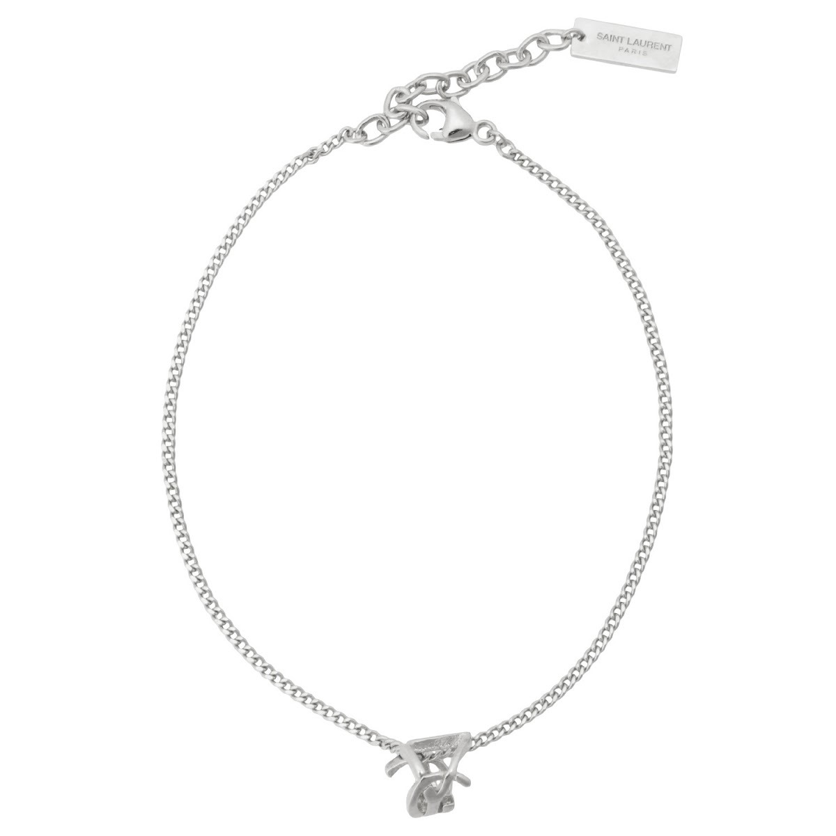 SAINT LAURENT シルバーオープンバングル SA5102DW00276_thumb.jpg