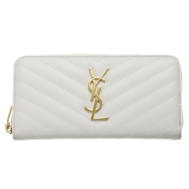 ysl wallet white