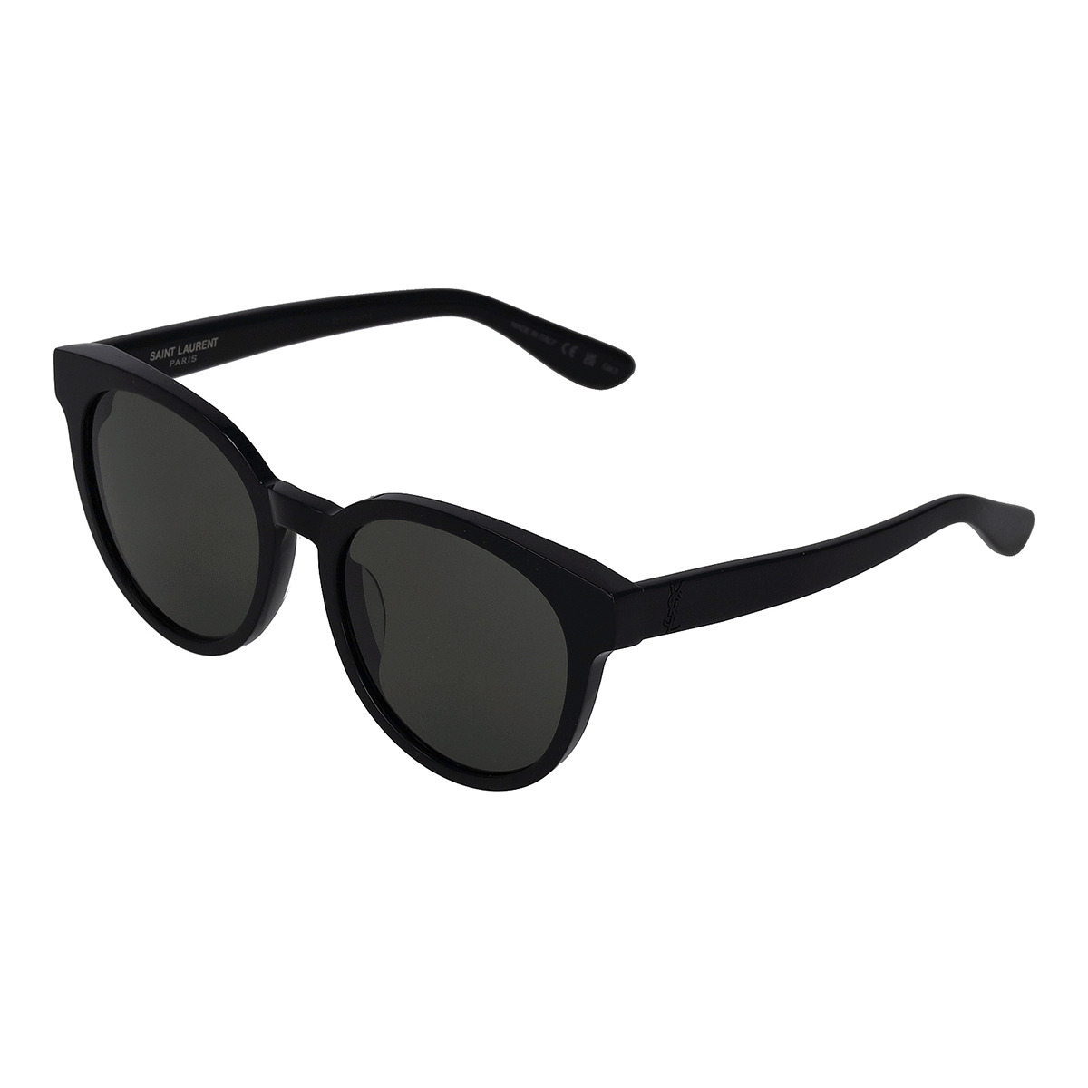 サンローラン SAINT LAURENT サングラス アイウェア UVカット ボストン型 SL M25/K-001 レディース メンズ ブラック+グレー｜Salada Bowl-おしゃれブランド通販