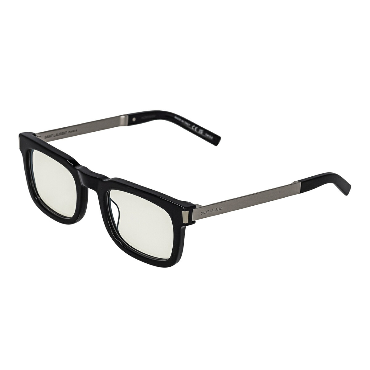 サンローラン Saint Laurent サングラス アイウェア UVカット スクウェア SL 581-003 レディース メンズ ユニセックス ブラック+クリア|Salada Bowl-おしゃれブランド通販