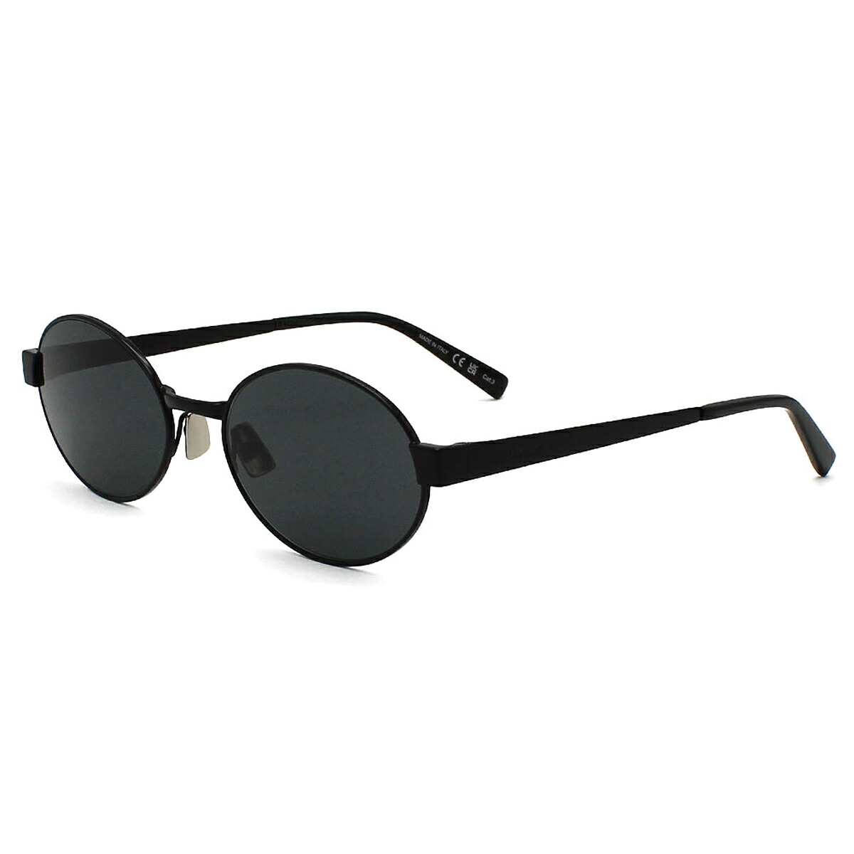 サンローラン SAINT LAURENT サングラス ノーズパット UVカット アイウェア オーバル SL692-001 メンズ レディース ユニセックス ブラック 国内正規品