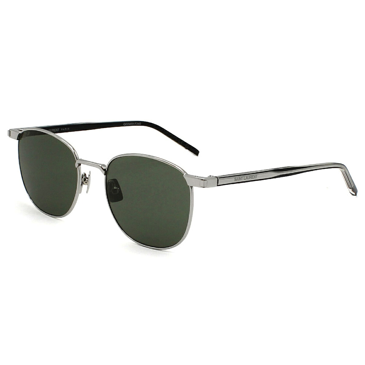 サンローラン SAINT LAURENT サングラス ノーズパット UVカット アイウェア ボストン SL747-007 メンズ レディース ユニセックス シルバー+グレー 国内正規品｜Salada Bowl-おしゃれブランド通販