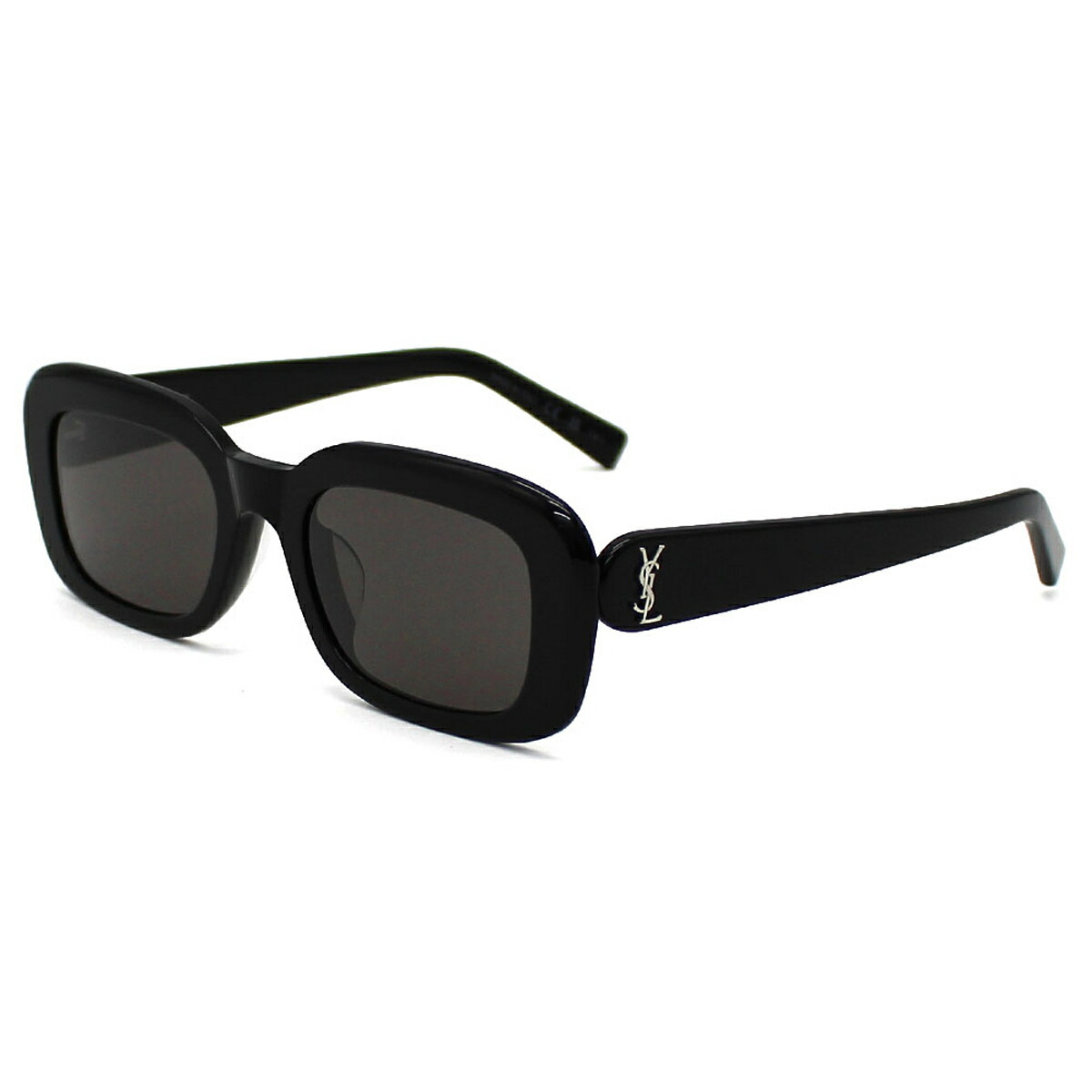 サンローラン SAINT LAURENT サングラス アジアンフィット アイウェア UVカット レクタンギュラー SL M130/F-001 メンズ レディース ユニセックス ブラック 国内正規品