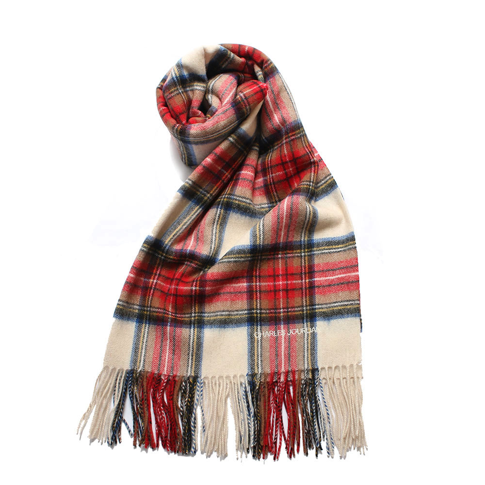 楽天市場】CHARLES JOURDAN シャルル ジョルダン マフラー R9904 CHECK