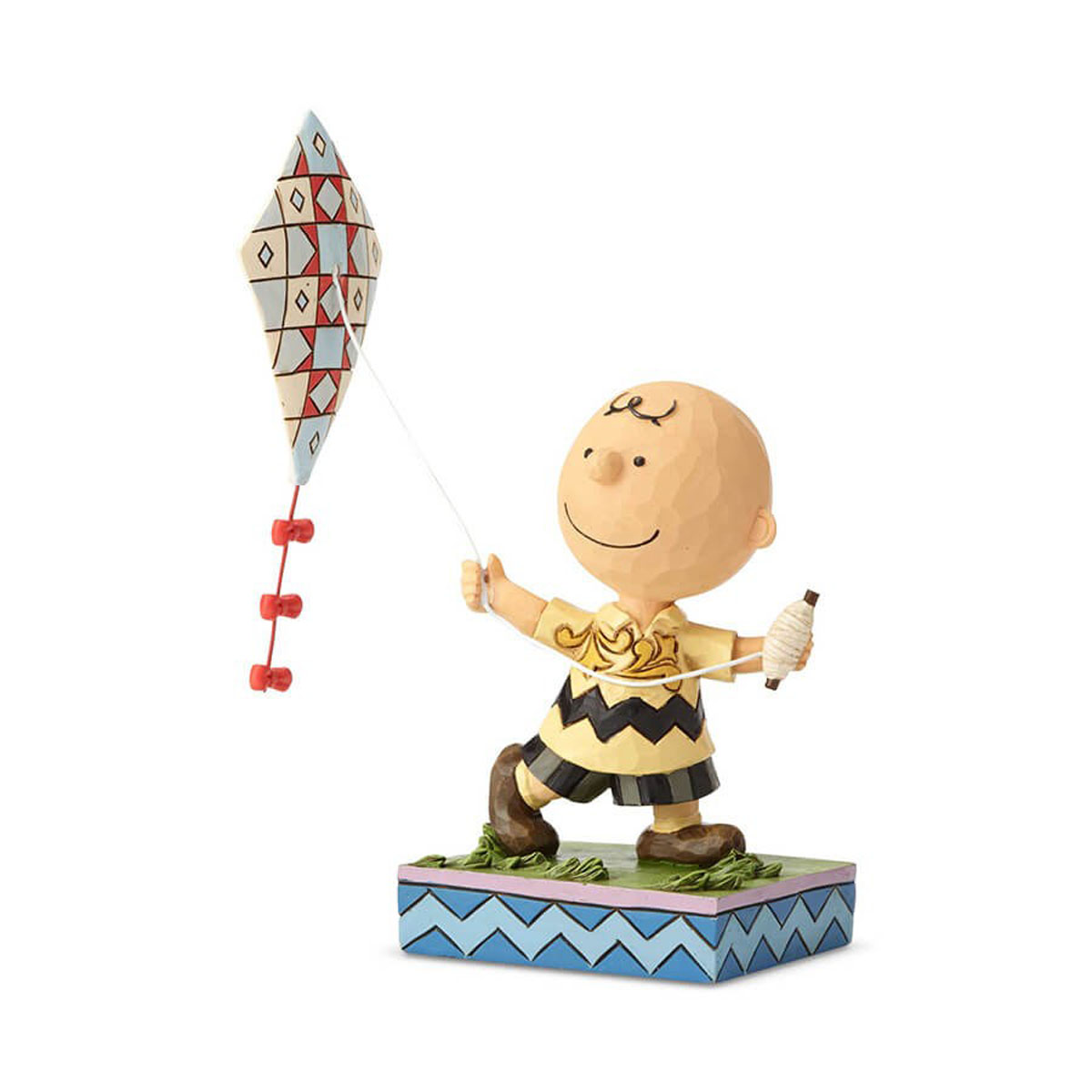 ジムショア Jim Shore ピーナッツ Peanuts 置物 フィギュア 人形 チャーリーブラウン フライングカイト 木彫り調 スヌーピー 新品 Educaps Com Br