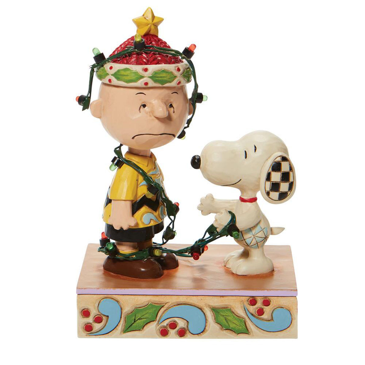 ジムショア Jim Shore スヌーピー＆チャーリーブラウン デコレーション 置物 フィギュア 人形 6008954 ピーナッツ Peanuts 木彫り調 クリスマス インテリア｜Salada Bowl-おしゃれブランド通販