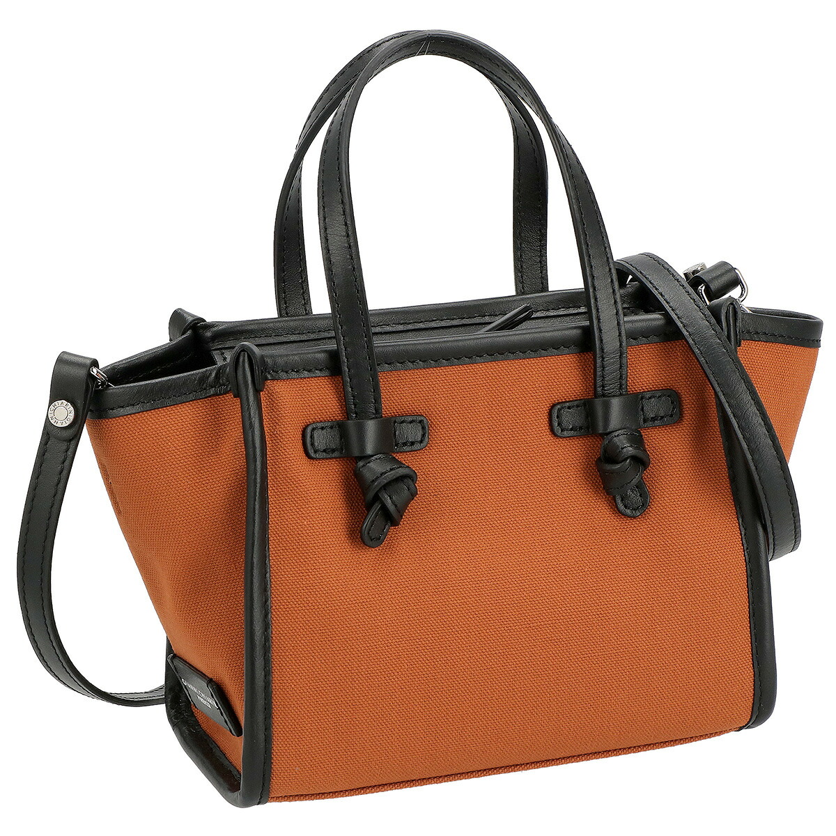 ジャンニキアリーニ GIANNI CHIARINI バッグ ハンドバッグ ショルダーバッグ MARCELLA E MISS MARCELLA CANVA マルチェッラ BS 8065 CNV-SE GINGE オレンジブラウン系