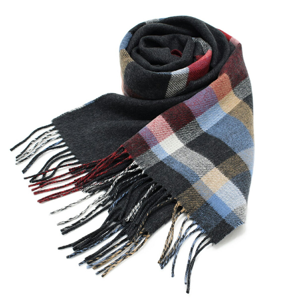 ジョンストンズン Johnstons of Elgin ジョンストンズ オブ エルガン 中判チェック