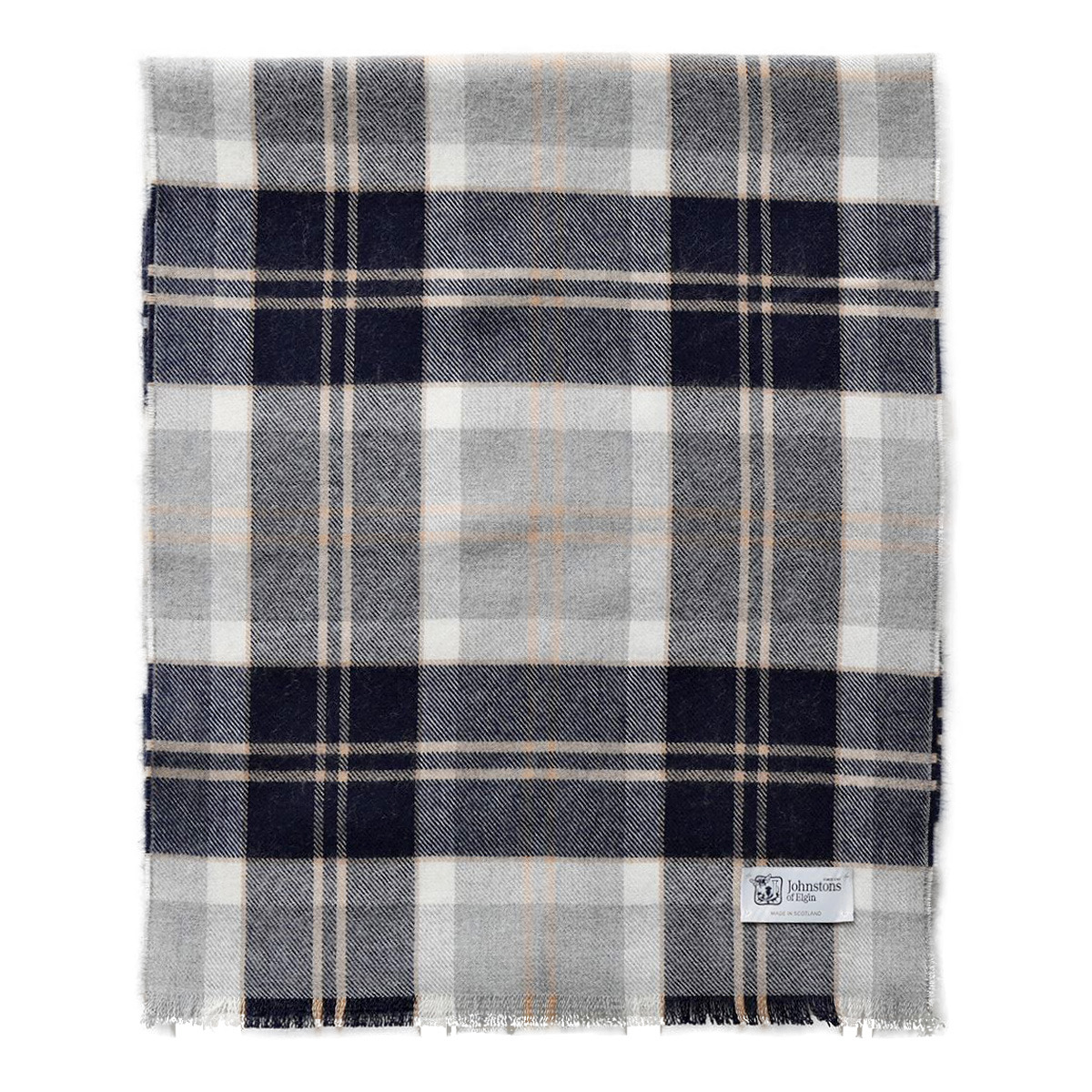 楽天市場】ジョンストンズ JOHNSTONS マフラー WA016SA0202 23 無地