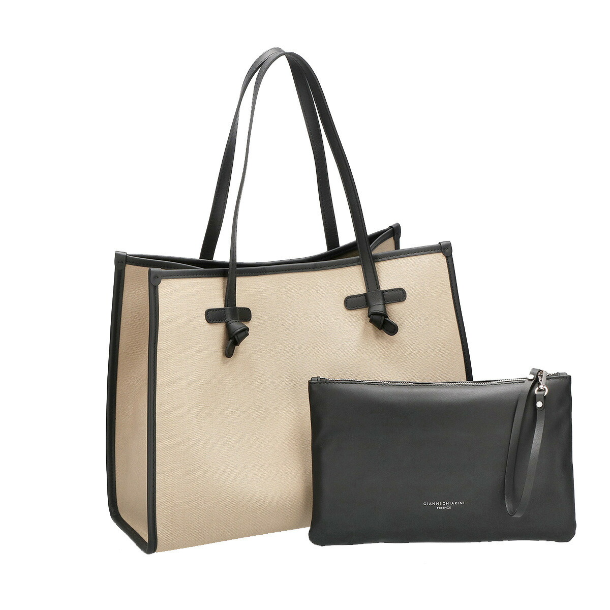 ジャンニキアリーニ GIANNI CHIARINI バッグ トートバッグ ポーチ付き BS 6850 CNV-SE COR MIL レディース ベージュ系