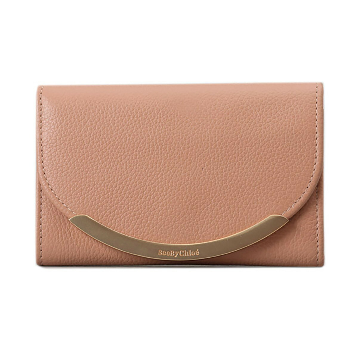 シーバイクロエ See by Chloe 紙入れ 三つ折り紙入れ 折りたたみ紙入れ 御釣り入れ付き添い人 CHS17WP781349 CHP349 6I3 LIZZIE レディース COFFEE PINK ベージュさくら色系 本革 なめし革