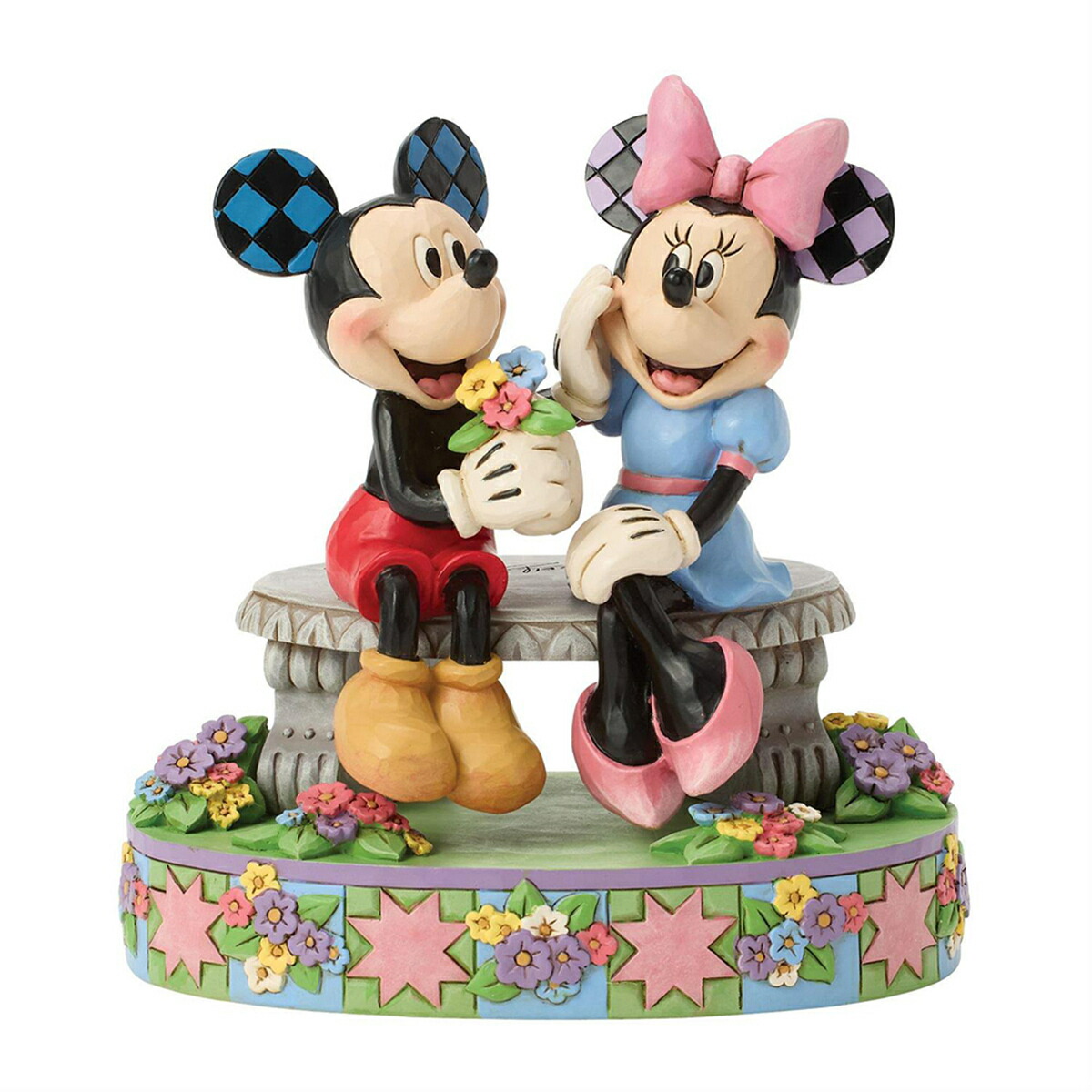 ジム ショア Jim Shore ディズニー トラディション Disney Traditions ミッキー＆ミニー スプリング 置物 フィギュア 人形 6017845 ミッキーマウス ミニーちゃん インテリア